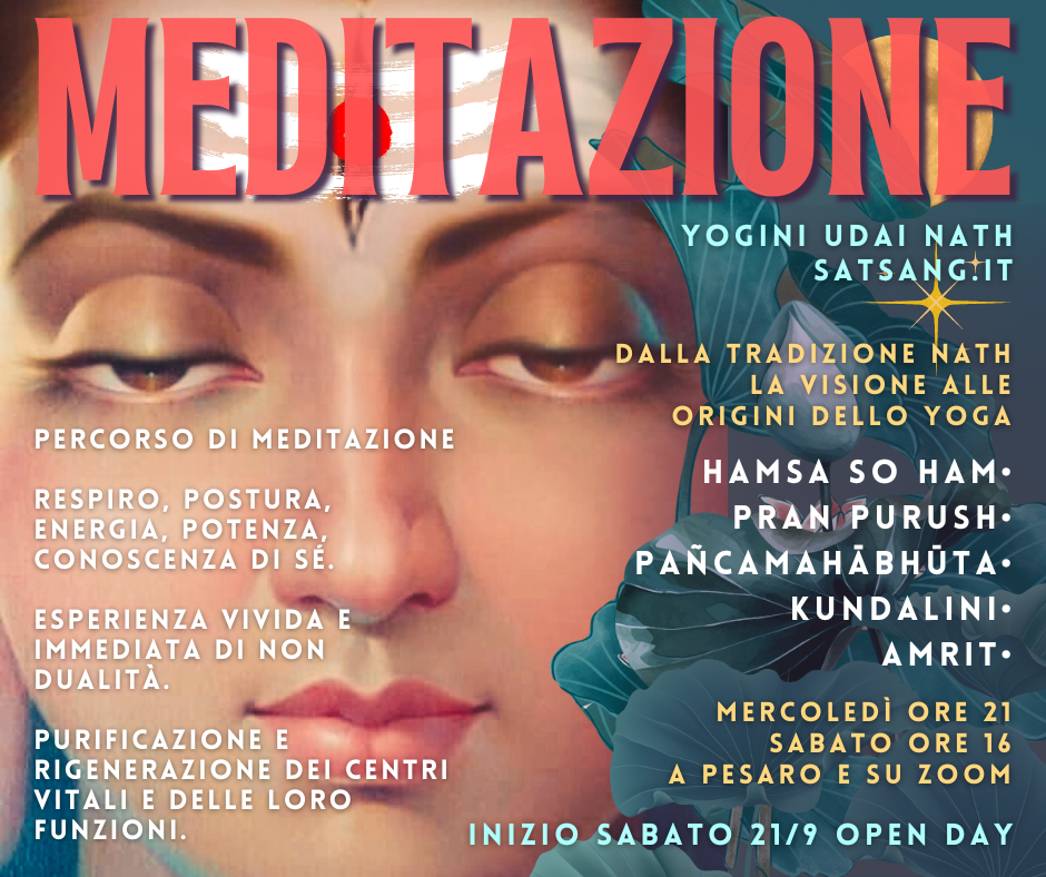 Meditazione Pesaro mercoledì sabato con Yogini Udai Nath